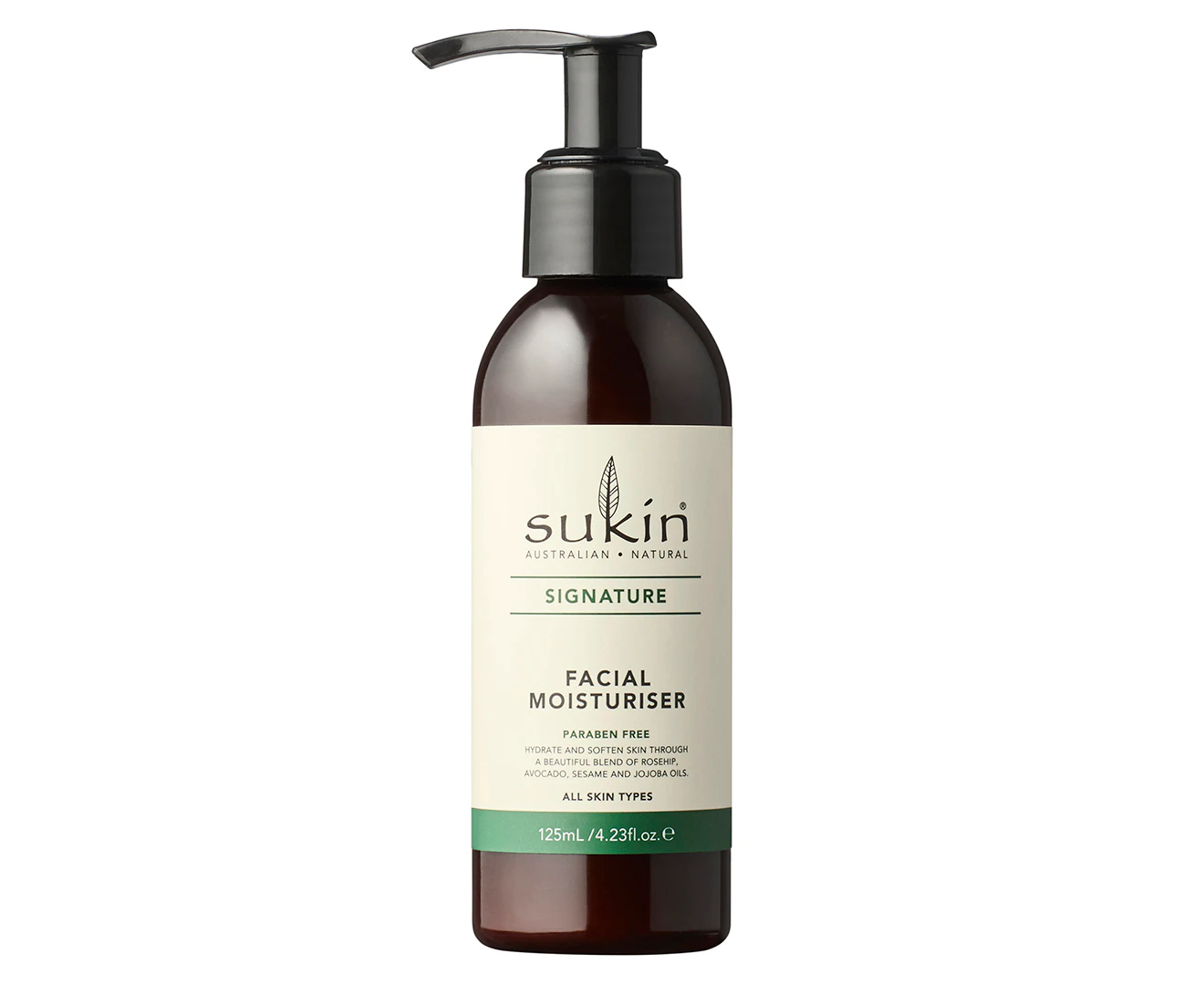 SUKIN SIGNATURE FACIAL MOISTURISER (PUMP) 125ML