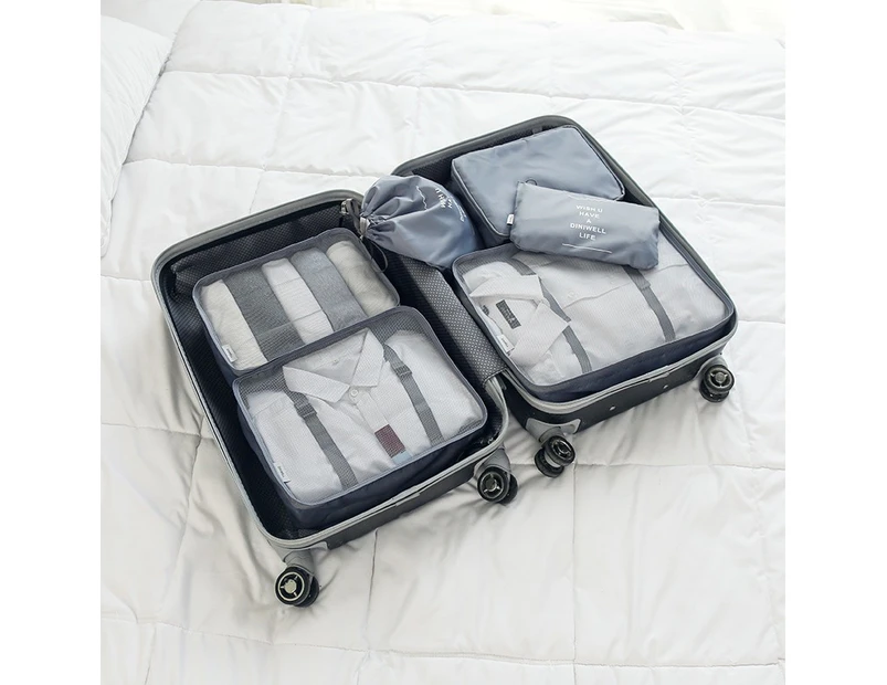 Portable Six-Piece Waterproof Travel Storage Suit