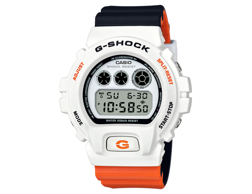 Casio G-Shock x Marok Men's 51mm DW6900NC-7D Digital Watch - White/Black/Orange