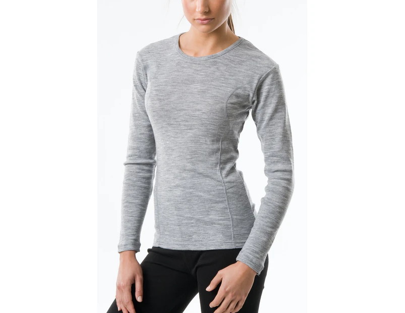 Snowgum -  ThermaBods L/S Crew - Womens Grey Marle