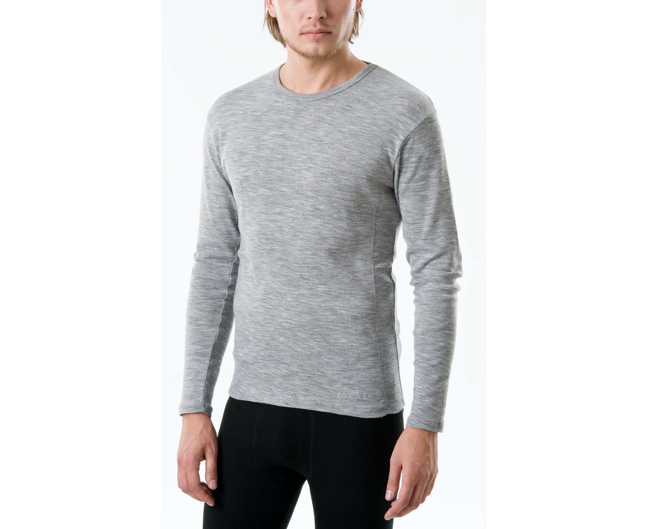 Snowgum -  ThermaBods L/S Crew - Mens Grey Marle