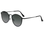 Ray-Ban Blaze Round RB3574N Sunglasses - Black/Grey Gradient 1