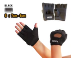 Latest Premium Women Gym Gloves Cycling Weight Lifting Mittens  Fitness Black Colors -Size S