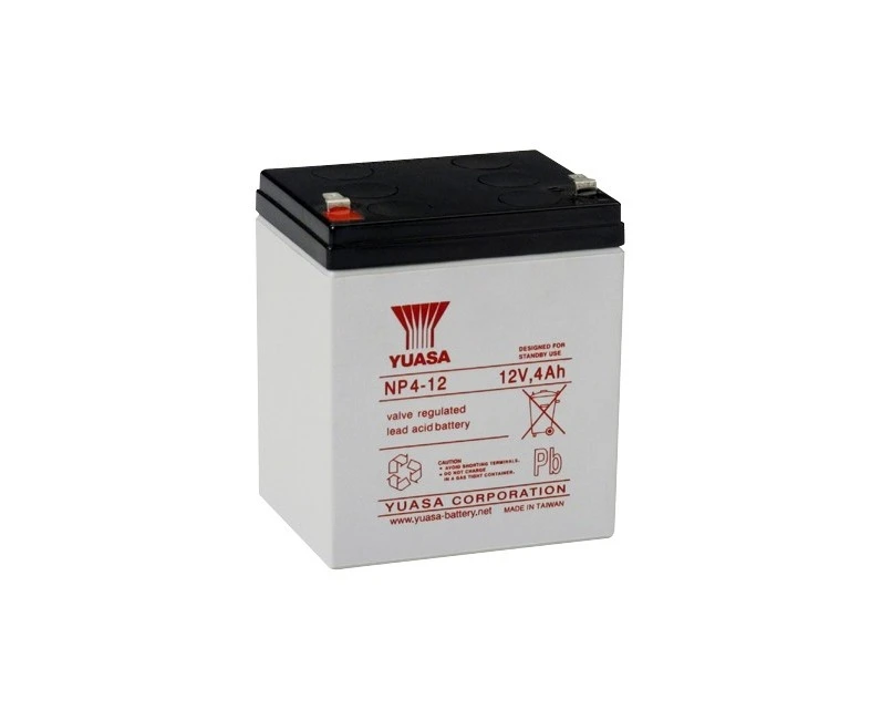 YUASA NP4-12  12V 4Amp  Sla Battery Sealed Lead Acid - Np Series  Voltage: 12V  12V 4AMP  SLA BATTERY