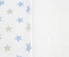 Bubba Blue 75x75cm Hooded Towel - Blue/Grey Stars 2