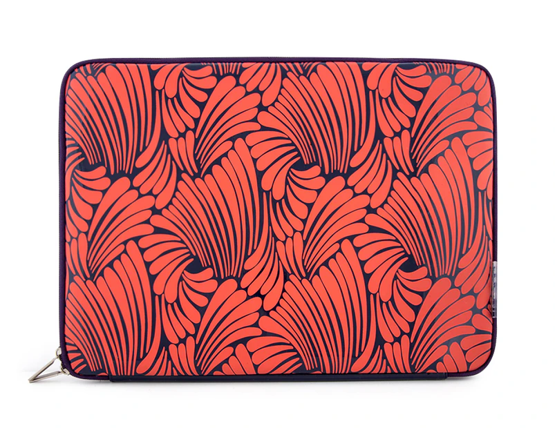 Florence Broadhurst 15.5-Inch Fingers Notebook Sleeve - Coral
