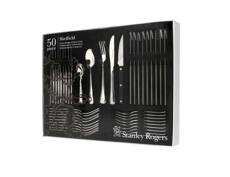 Stanley Rogers 50 Piece Sheffield Cutlery Gift Boxed Set