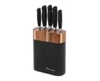 Stanley Rogers Black Oval Acacia 6 Piece Knife Block Set 1