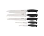 Stanley Rogers Black Oval Acacia 6 Piece Knife Block Set 2