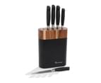Stanley Rogers Black Oval Acacia 6 Piece Knife Block Set 4