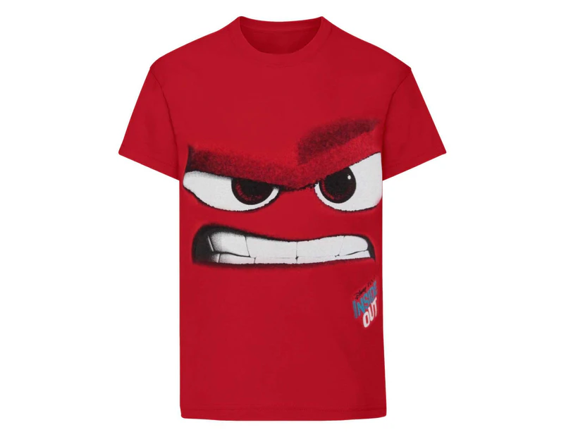 Disney Official Childrens/Kids Inside Out Anger T-Shirt (Red) - NS4884