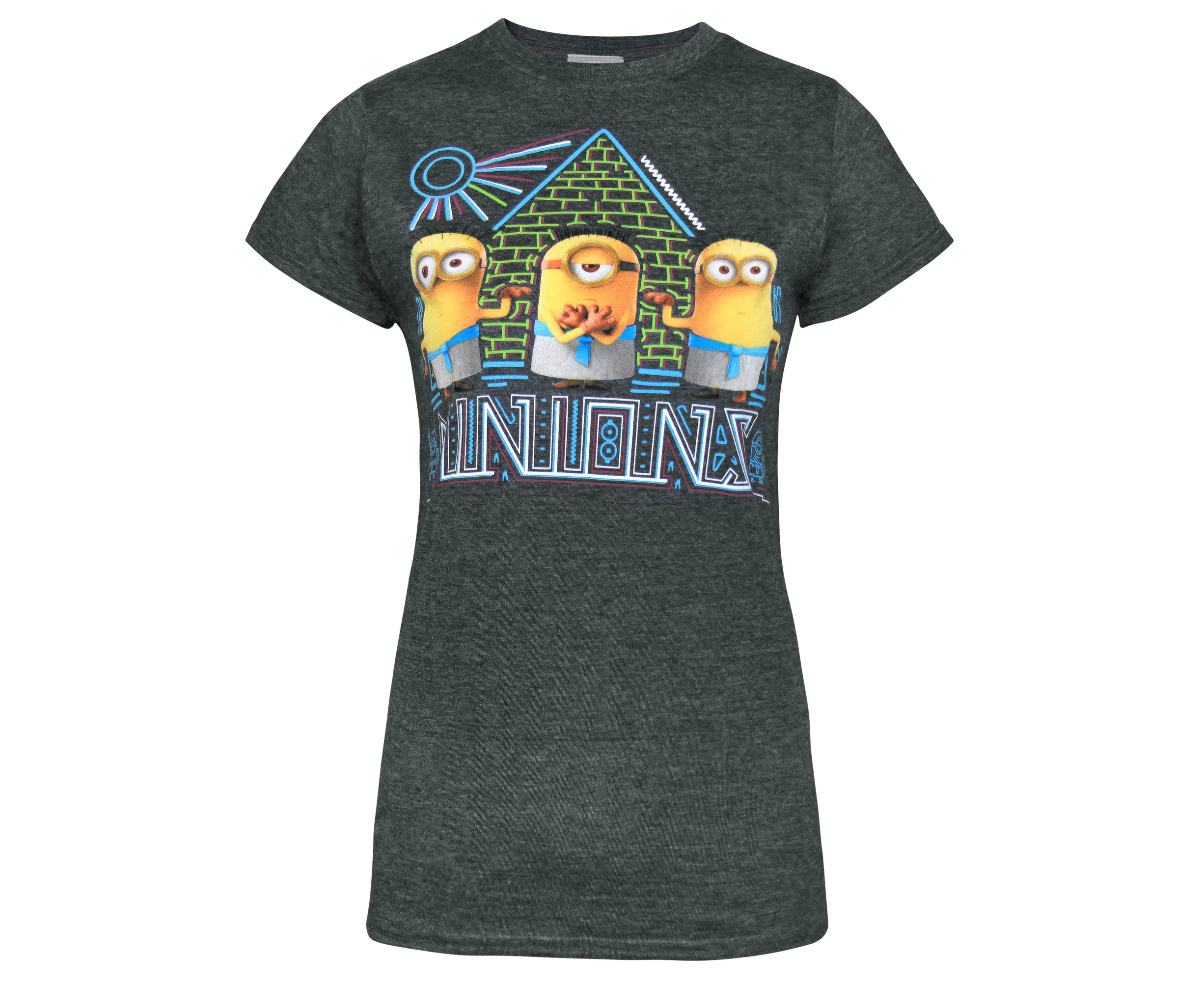 Minions Official Mens Egyptian T-Shirt (Charcoal) - NS4834