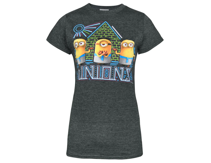 Minions Official Mens Egyptian T-Shirt (Charcoal) - NS4834