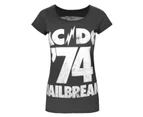 Amplified Womens AC/DC Jailbreak 74 T-Shirt (Charcoal) - NS4725