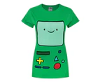 Adventure Time Womens BMO T-Shirt (Green) - NS4242