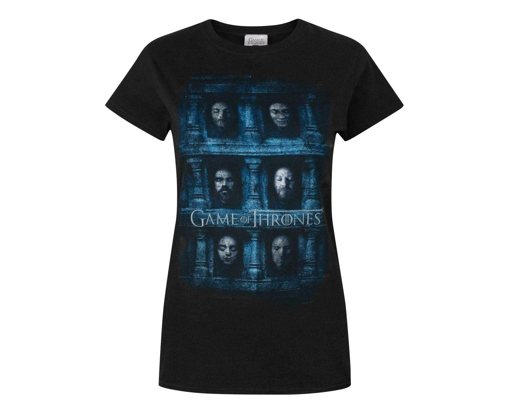 Game Of Thrones Womens Hall Of Faces T-Shirt (Black) - NS4542