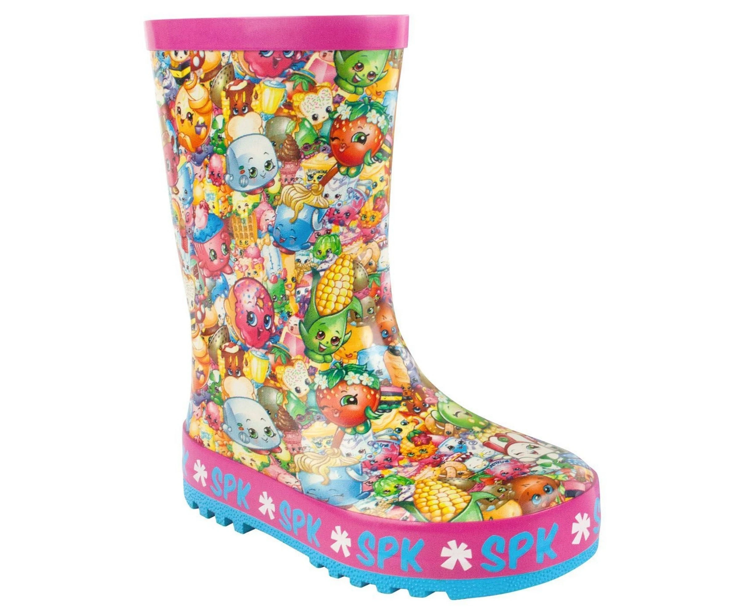 Shopkins Official Girls All Over Print Character Wellies (Multicoloured) - NS4560