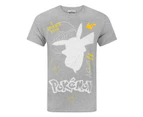 Pokemon Mens Pikachu I Choose You T-Shirt (Grey) - NS4362