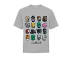 Minecraft Childrens/Kids Block Graphic T-Shirt (Heather Grey Marl) - PG102 1