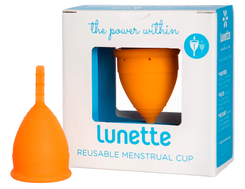 Lunette Coral Model 1 Reusable Menstrual Cup - Orange