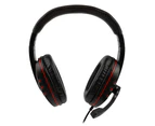 REYTID Ultra-Comfortable Pro Gaming Headset Compatible with Xbox One / PS4 / Xbox Live / PSN / Playstation 4 / Mobile / Wii U - Stereo Headphones - Black/Red