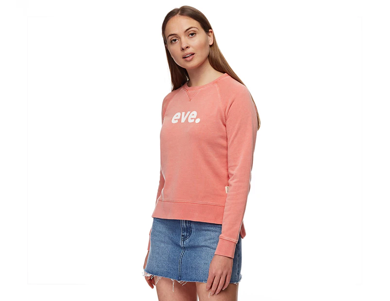 All About Eve Women's Signature Crew - Peach