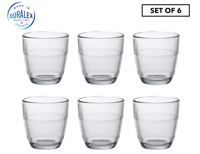 Duralex Gigogne Set Of 6 Tumbler Glasses   5.5X6cm   - 90ml