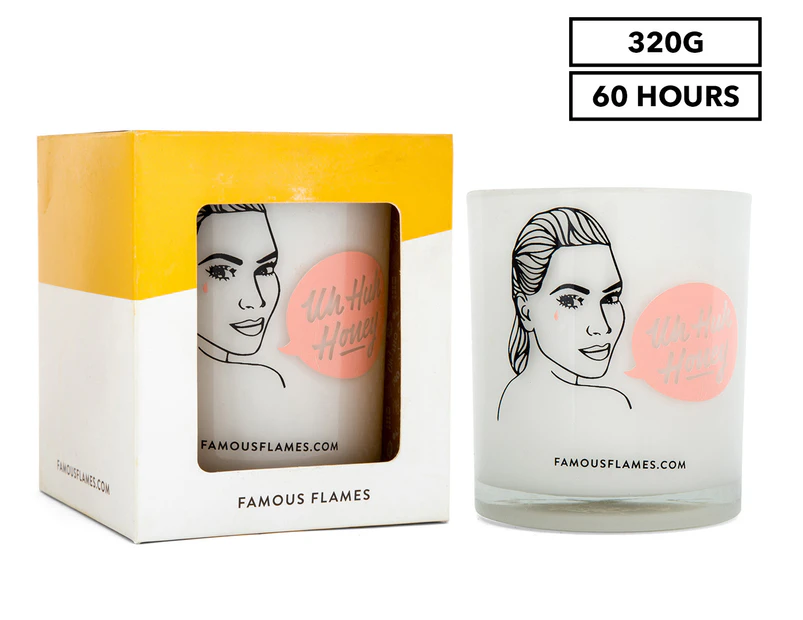 Famous Flames Kimmy K Scented Candle 320g - Vanilla Marmont