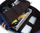 WJS Canvas School Backpack Laptop Bag Shoulder Daypack Handbag
