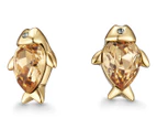 Mestige Koi Earrings w/ Swarovski® Crystals - Gold