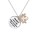 Mestige Family Forever Necklace w/ Swarovski® Crystals - Gold/SIlver
