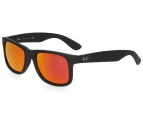 Ray-Ban Justin RB4165 Sunglasses -  Black/Red Mirror