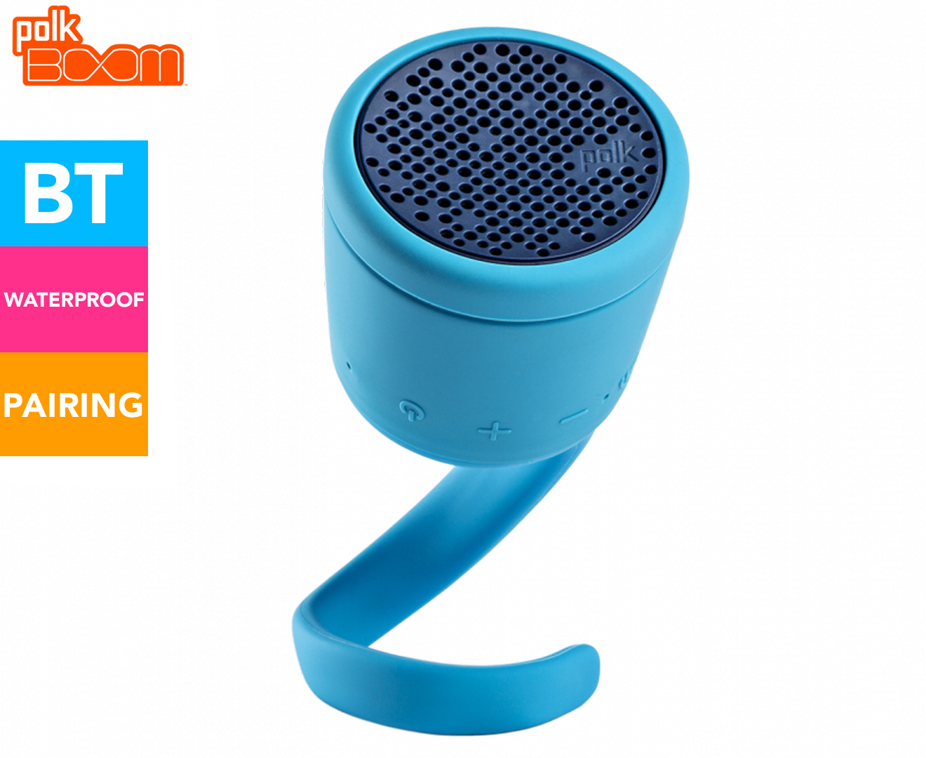 Polk BOOM Swimmer Duo Bluetooth Speaker Blue Catch.co.nz