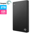 Seagate Backup Plus 2TB Slim Portable Hard Drive - Black
