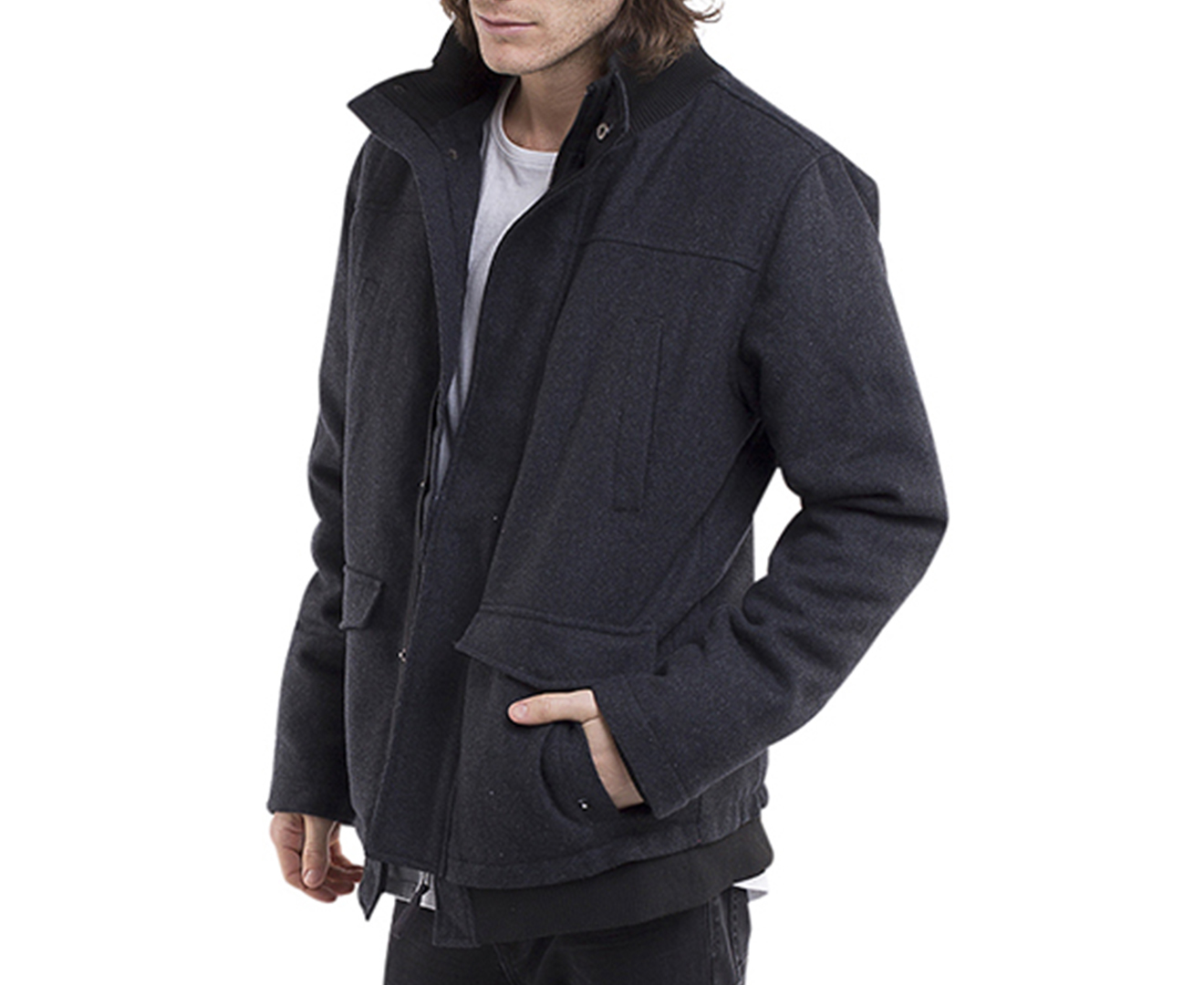 Deacon Men's Home Jacket - Coal/Black | Catch.co.nz