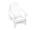 Adirondack Wooden Chair Outdoor Garden Patio Armchair Foldable Beach Fishing Lounge Yard Rest High Back Seat Furniture