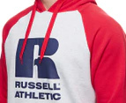 Russell Athletic Men's Eagle R Raglan Hoodie - Ash