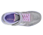 Skechers Girls' Pre-School Go Run 400 Sparkle Sprinters Shoe - Grey/Lavender