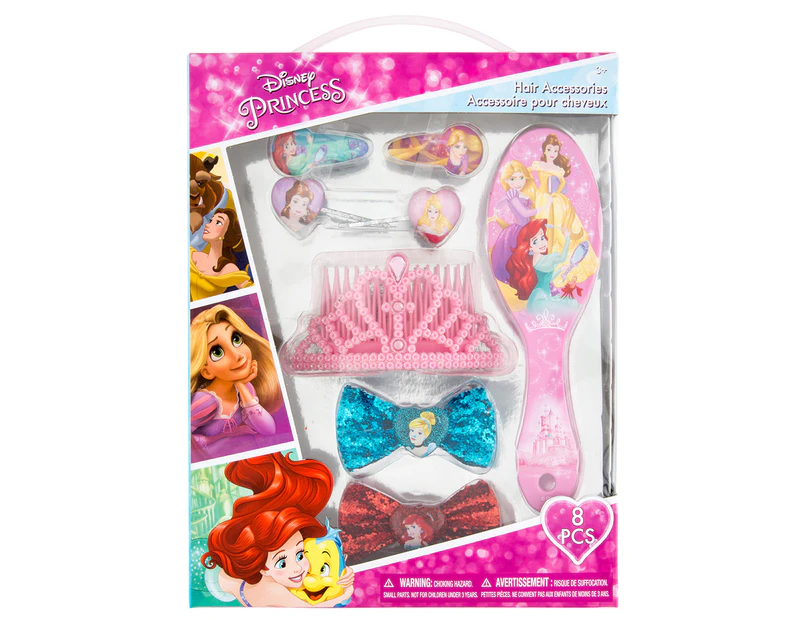 Disney Princess 8-Piece Hair Accessory Set