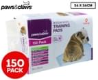 150pk Paws & Claws Antibacterial Training Pads 1
