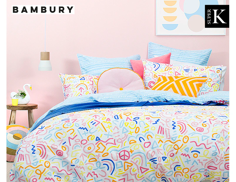 Bambury Sami Super King Bed Quilt Cover Set - Multi