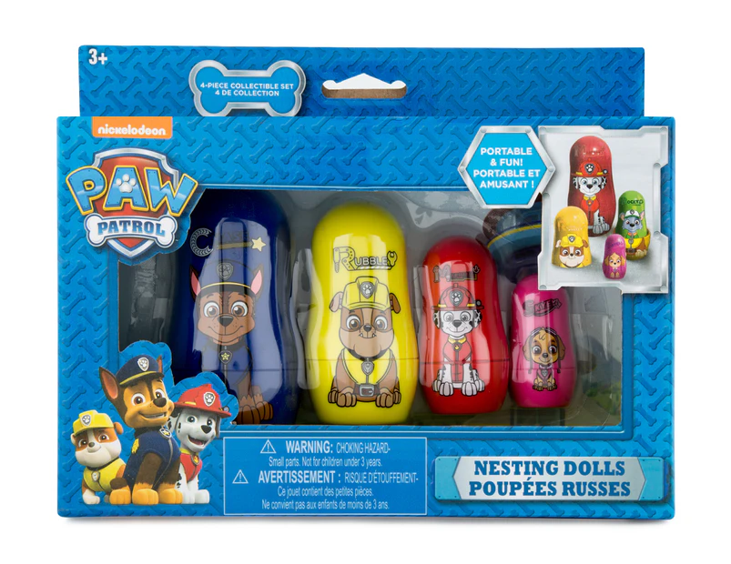 Paw Patrol Nesting Dolls 4-Piece Collectible Set