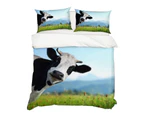 3D Grassland Cow 148 Bed Pillowcases Quilt