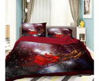 3D Santa Claus 162 Bed Pillowcases Quilt