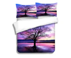 3D Back Shadow Tree 179 Bed Pillowcases Quilt