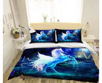 3D Dream Unicorn 099 Bed Pillowcases Quilt