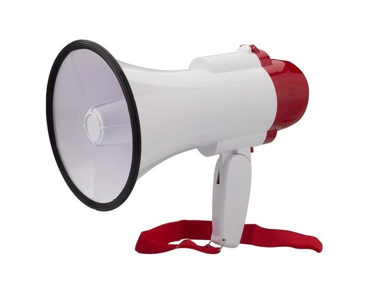 Audio Megaphone 25Watt Bull Horn with Siren