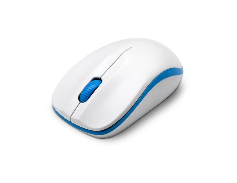 Dynadore Compoint Wireless Ambidextrous 3-Button 1600DPI Optical Mouse with Nano USB Adapter (white
