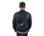 Emporio Armani Mens Green Leather Jacket W1B54P W1P58 0011