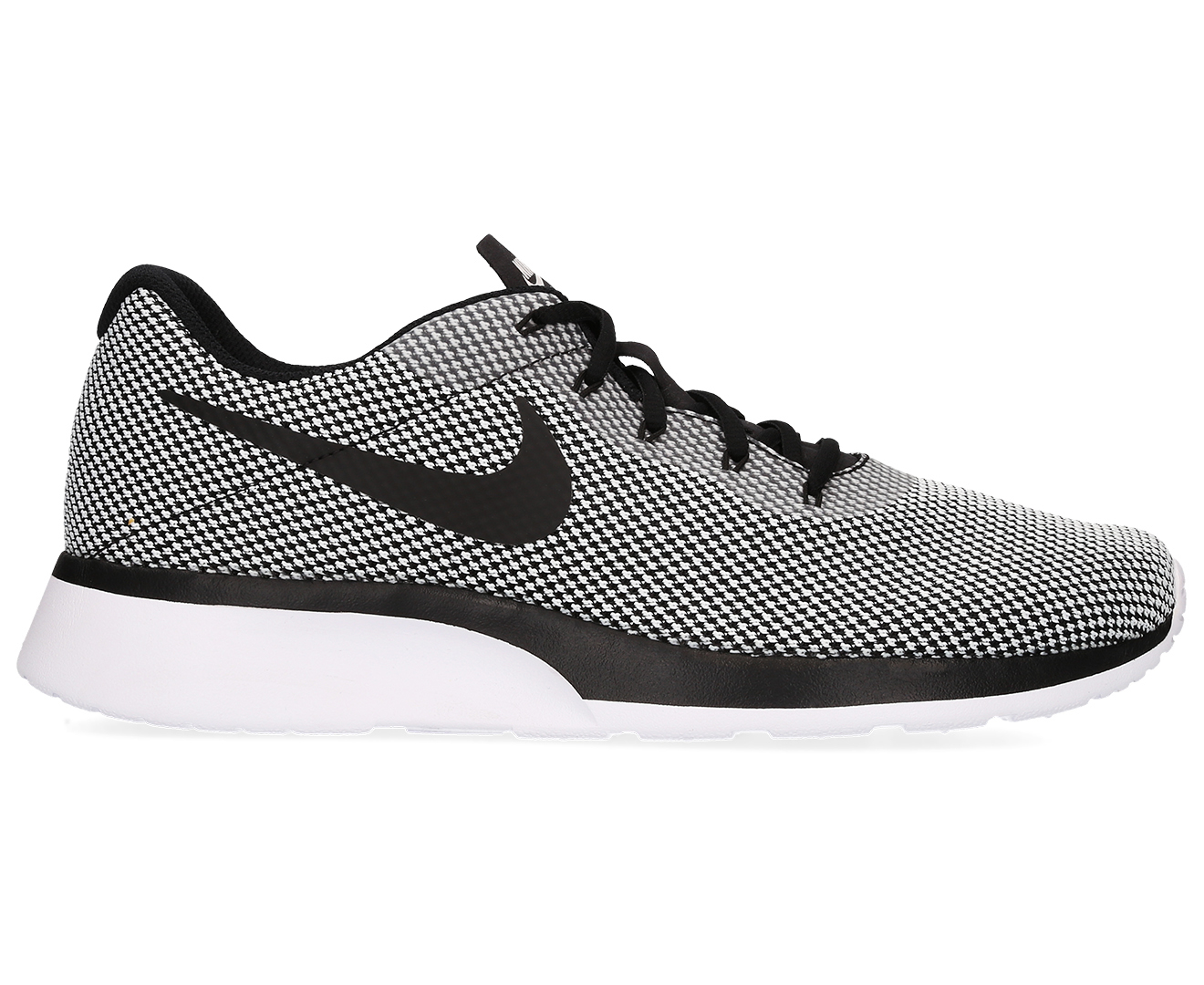 Nike Men's Tanjun Racer Knit Mesh Shoe - Black/White | Catch.com.au